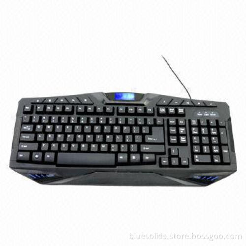 Luminous Gaming Keyboard with Blue LED Logo